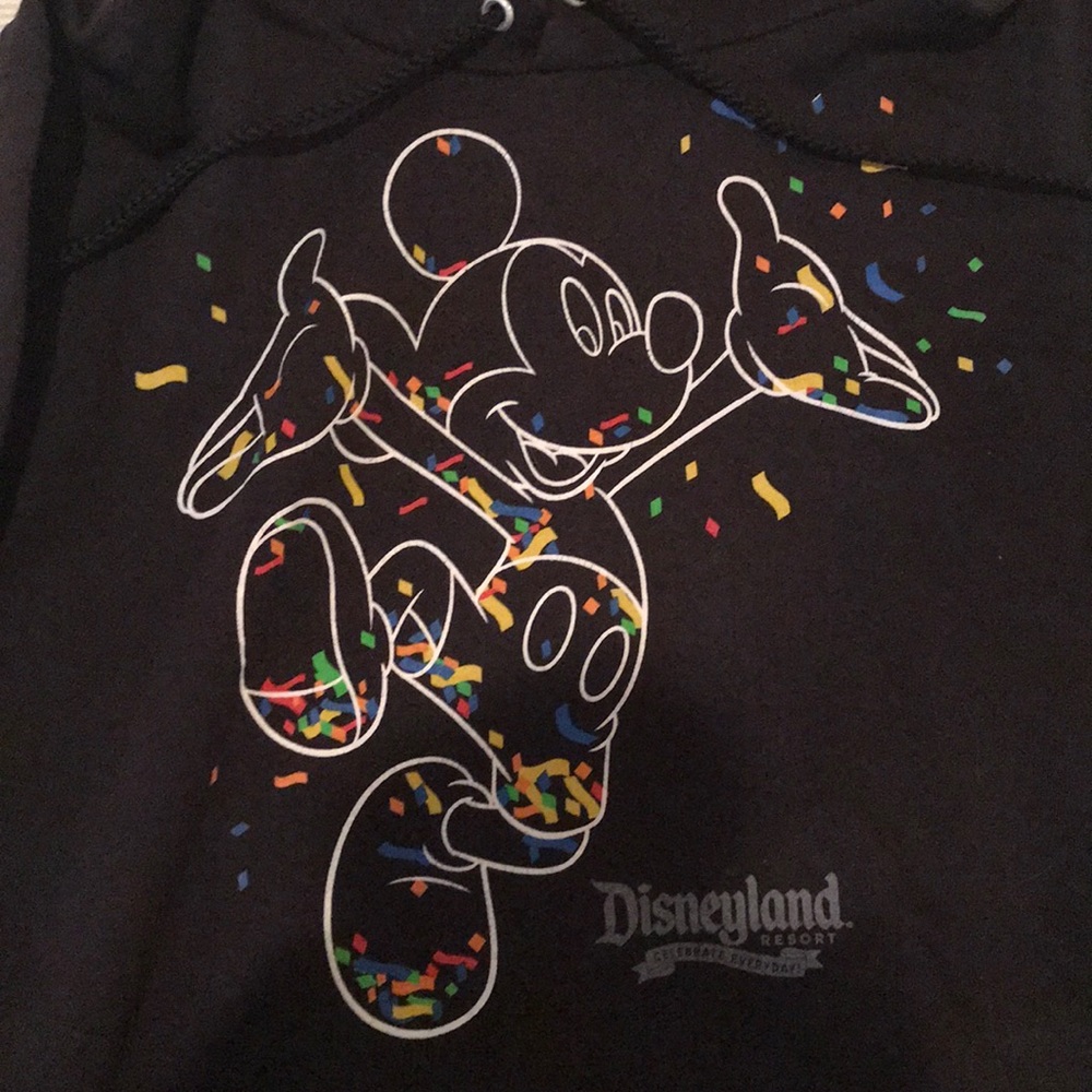 Disneyland black mickey celebration hoodie